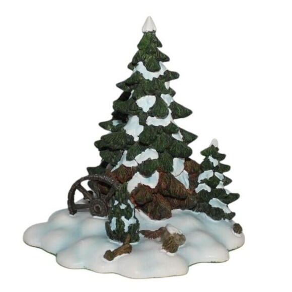 Dept  56 Wagonwheel Pine Grove Orig Box Village Accessories #52617 - Picture 2 of 8